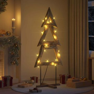 Albero di Natale Marrone 181 cm Legno massello di teak