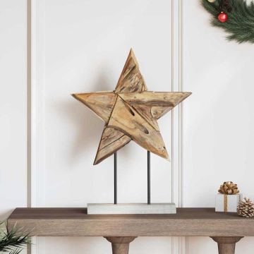 Stella di Natale LED Marrone 43,5 x 13,5 x 59 cm