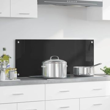 Schienale da cucina Nero 100 x 40 cm vetro temperato