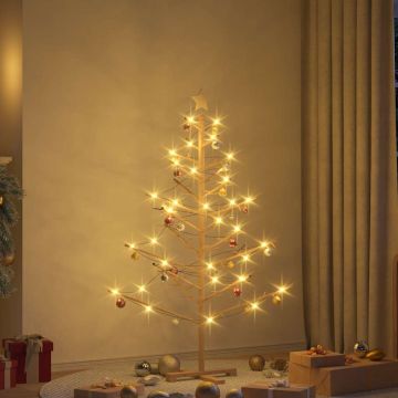 Albero di Natale in legno con supporto Naturale 150 cm
