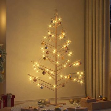 Albero di Natale in legno con supporto Naturale 180 cm
