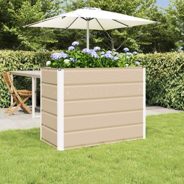 Fioriera Avorio 100 x 50 x 75 cm Acciaio zincato