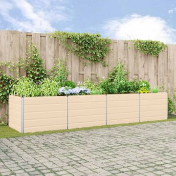Fioriera Avorio 385 x 100 x 75 cm Acciaio zincato