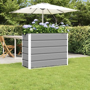 Fioriera Grigio chiaro 100 x 40 x 75 cm Acciaio