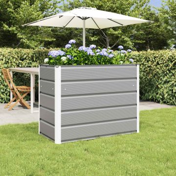 Fioriera Grigio chiaro 100 x 50 x 77 cm Acciaio zincato