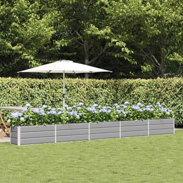 Fioriera Grigio chiaro 480 x 50 x 45 cm Acciaio zincato