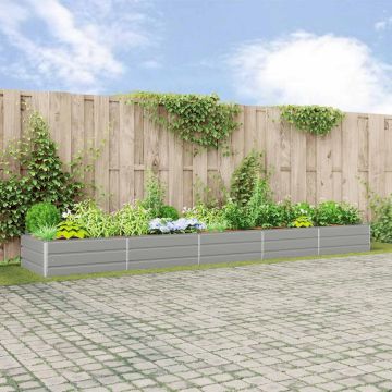 Fioriera Grigio Chiaro 480 x 100 x 45 cm Acciaio zincato