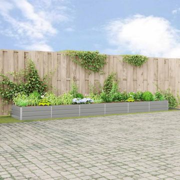 Fioriera Grigio Chiaro 580 x 100 x 45 cm Acciaio zincato