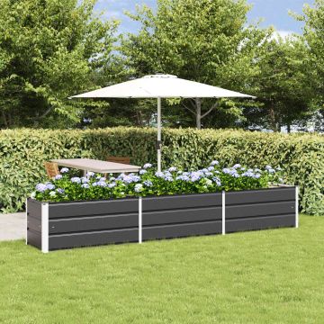 Fioriera Antracite 290 x 50 x 45 cm Acciaio zincato
