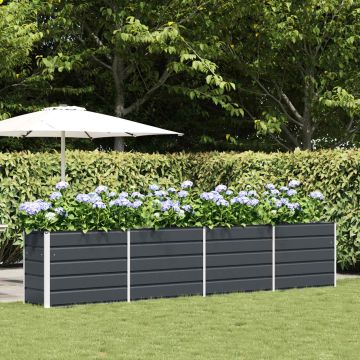 Fioriera Antracite 385 x 50 x 75 cm Acciaio zincato
