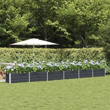 Fioriera Antracite 580 x 50 x 45 cm Acciaio zincato
