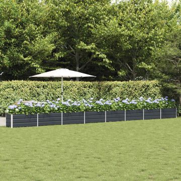 Fioriera Antracite 770 x 50 x 45 cm Acciaio zincato