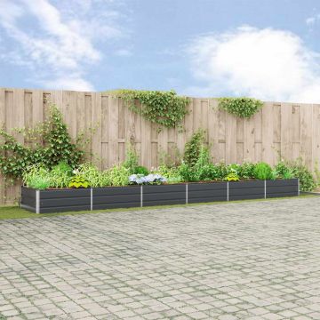 Fioriera Antracite 580 x 100 x 45 cm Acciaio zincato