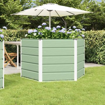 Fioriera Verde Pastello 129 x 129 x 75 cm Acciaio