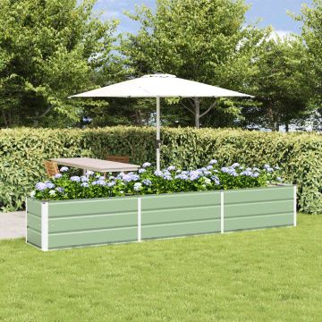 Fioriera Verde Pastello 290 x 50 x 45 cm Acciaio zincato