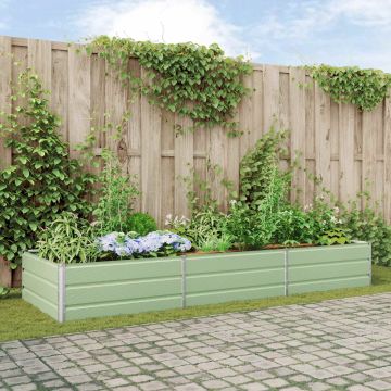 Fioriera Verde Pastello 290 x 100 x 45 cm Acciaio zincato