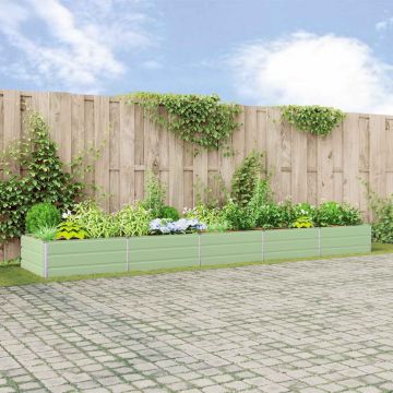 Fioriera Verde Pastello 480 x 100 x 45 cm Acciaio zincato