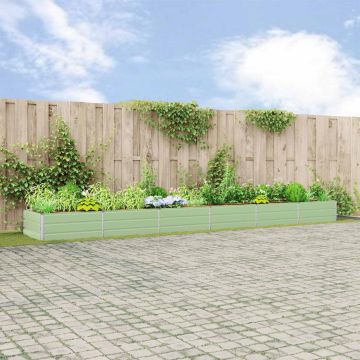 Fioriera Verde Pastello 580 x 100 x 45 cm Acciaio zincato