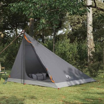 Tenda da backpacking 4 persona Grigio e arancione