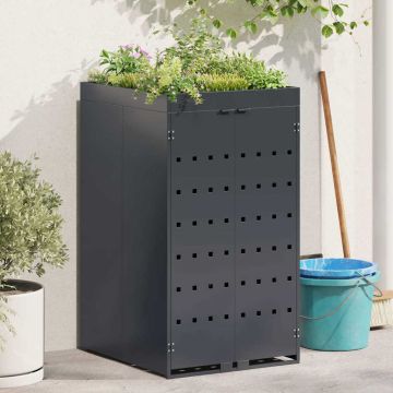 Deposito per bidone con tetto da fioriera per bidone singolo da 240L