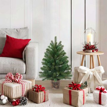 Albero di Natale artificiale Verde 75 cm PVC, PE e acciaio