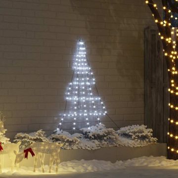 Albero di Natale LED con picchetti per il terreno Bianco freddo