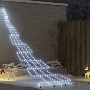 Albero di Natale LED con picchetti per il terreno Bianco freddo