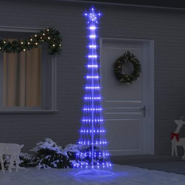 Albero di Natale LED Blu 250 cm Metallo