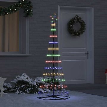 Albero di Natale LED Multicolore 184.5 cm Metallo