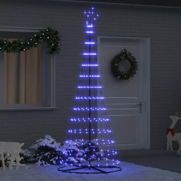 Albero di Natale LED Blu 250 cm Metallo