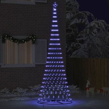 Albero di Natale LED con 455 LED Blu 399 cm Metallo