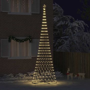 Albero di Natale LED Bianco caldo 500 cm Metallo