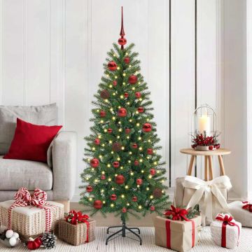 Set di Palle di Natale 61 pz 150 LED Bianco caldo Ø 6 cm