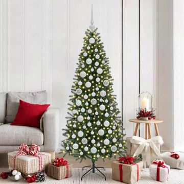 Set di Palle di Natale 120 pz 300 LED Bianco caldo Ø 6 cm