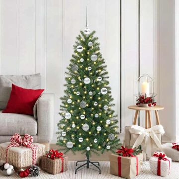Set di Palle di Natale 61 pz 150 LED Bianco caldo Ø 6 cm