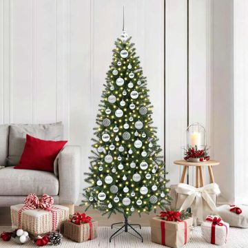 Set di Palle di Natale 120 pz 300 LED Bianco caldo Ø 6 cm
