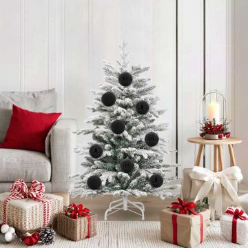 Set di palline di Natale XL 15 pz Nero Ø 10 cm Plastica