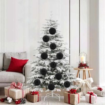 Set di palline di Natale XL 9 pz Nero Ø 15 cm Plastica