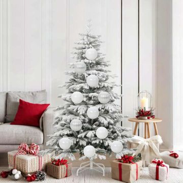Set di palline di Natale XL 9 pz Bianco Ø 15 cm Plastica