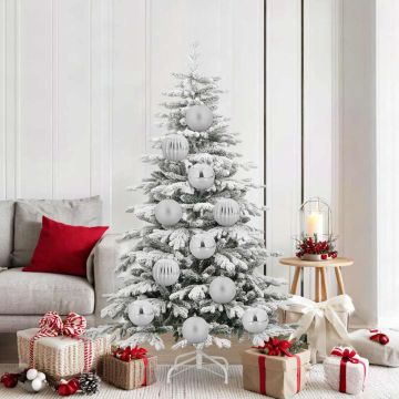 Set di palline di Natale XL 9 pz Argento Ø 15 cm Plastica