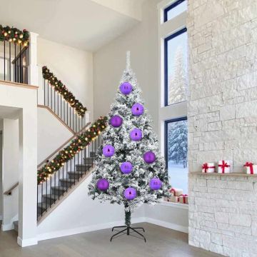 Set di palline di Natale XXL 3 pz Lillà Ø 25 cm Plastica