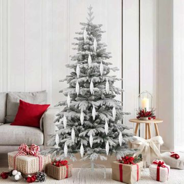 Palla a spirale di Natale 40 pz Argento 3 x 11 cm Plastica