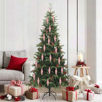 Palla a spirale di Natale 40 pz Rosso 3 x 11 cm Plastica