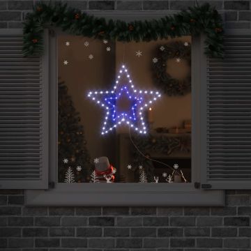 Stella di Natale 72 LED Bianco Freddo 51,5 x 50 x 0,65 cm Ferro