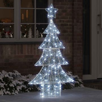 Albero di Natale 160 LED Bianco freddo 150 cm Acrilico