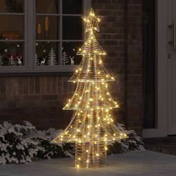 Albero di Natale 160 LED Bianco caldo 150 cm PET