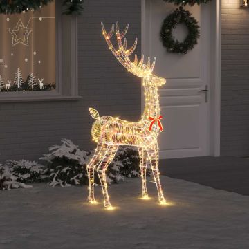 Renna 3D 250 LED Bianco caldo 96 x 40 x 180 cm PET