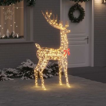 Renna 3D 250 LED Bianco caldo 96 x 40 x 180 cm PET
