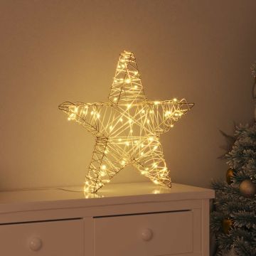 Stella 3D 50 LED Bianco caldo 55 x 52.5 x 9 cm Rattan