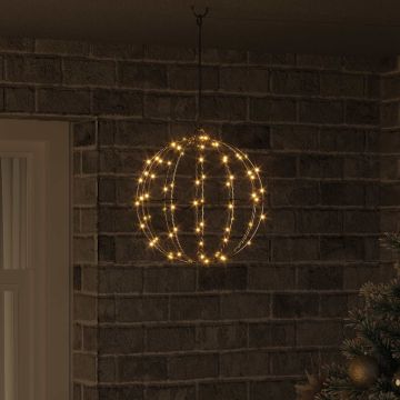 Palla Bianco caldo 30 x 30 x 32 cm Metallo 96 LED